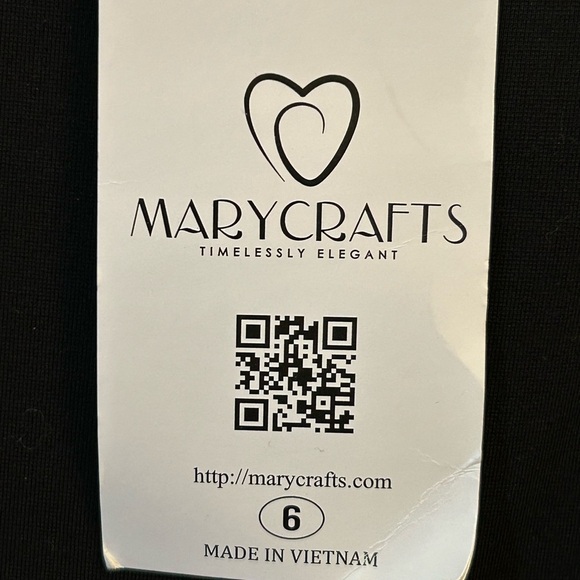 NWT-Marycrafts Elegant Black Sheath Midi Dress Bow Detail - Picture 5 of 7
